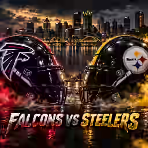Falcons vs. Steelers matchup graphic
